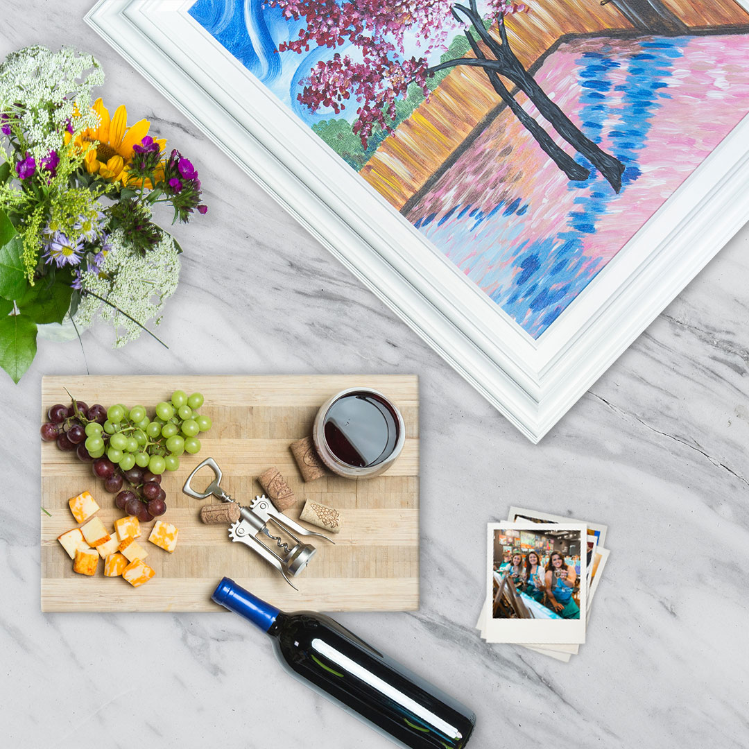 Paint and Sip and EAT Easy Appetizers! Pinot's Palette